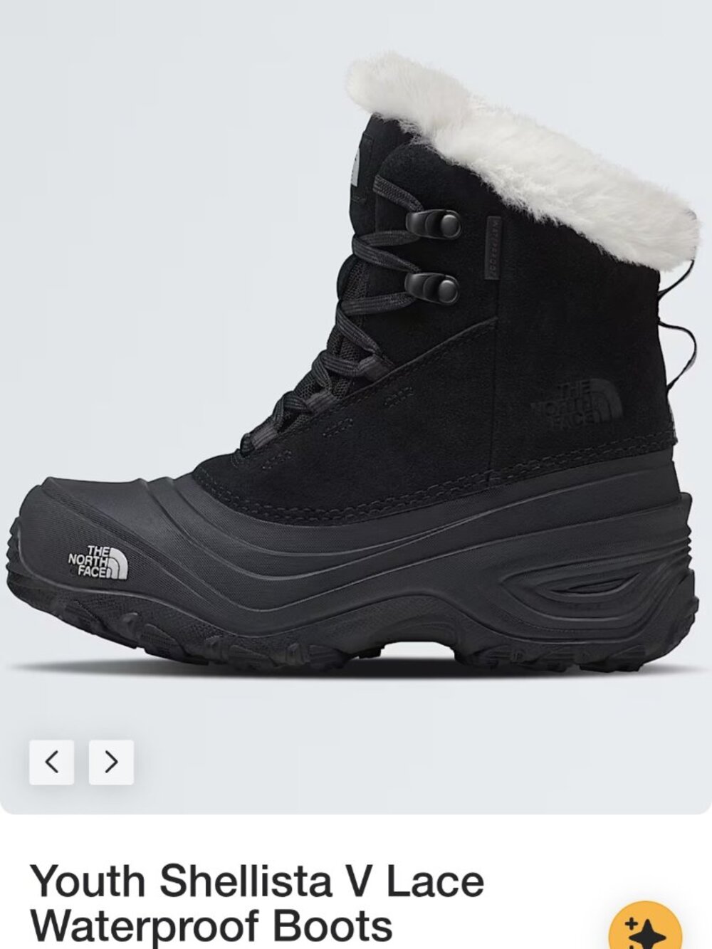 The North Face Youth Shellista V Lace Waterproof Boots